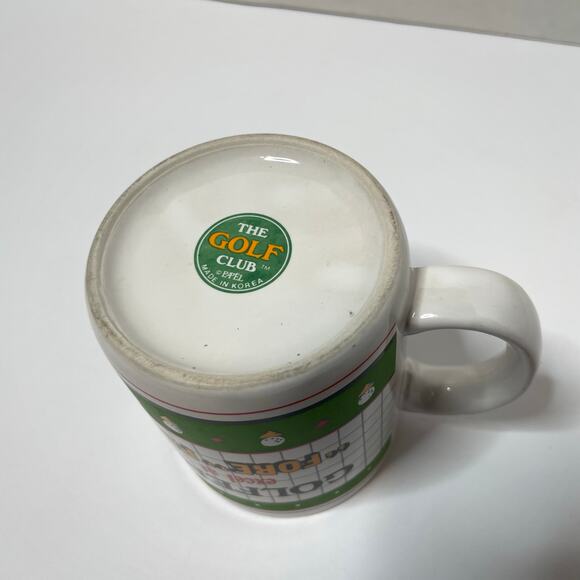 Vintage The Gold Club Golf Coffee Tea Mug Golfers Excel at Fore Play - Picture 2 of 6